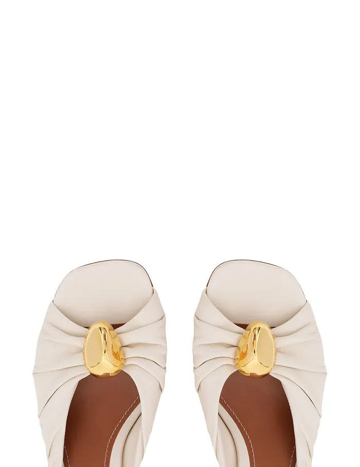 Women Zimmermann Heels Gleam Mule 65 Vanilla