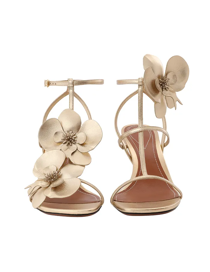 Women Zimmermann Heels Orchid Sandal 85 Gold