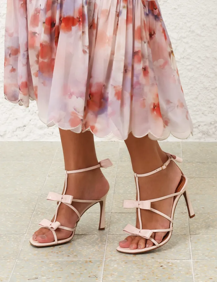 Women Zimmermann Heels Tux Sandal 85 Ballet Pink
