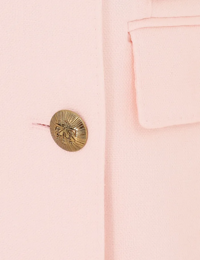 Women Zimmermann Jackets and Coats Crush Double Breasted Jacket Pink