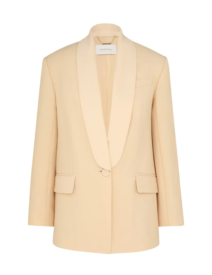 Women Zimmermann Jackets and Coats Illustration Shawl Tux Jacket Tea