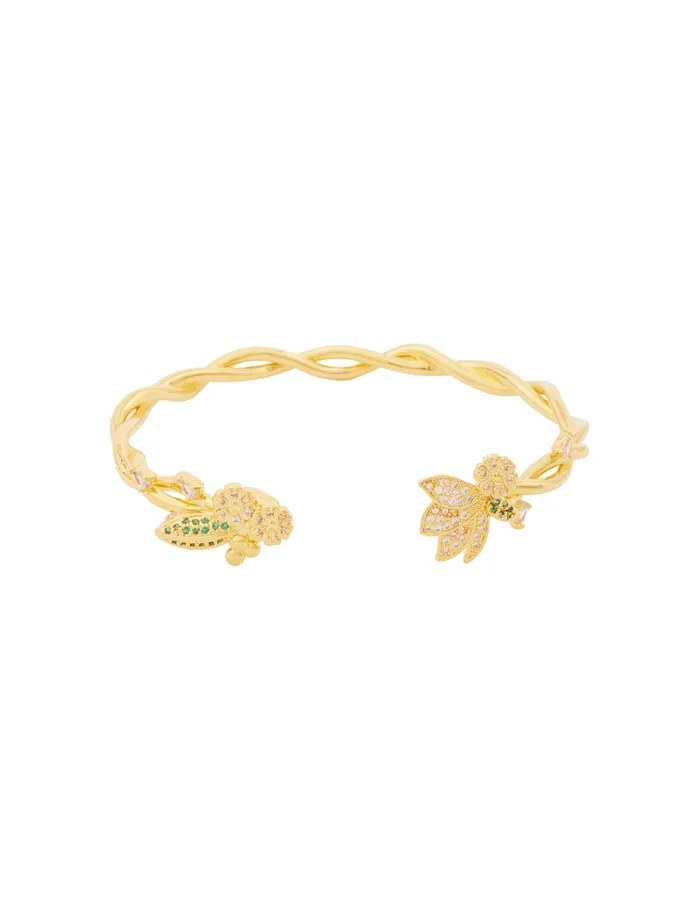 Women Zimmermann Jewellery Bloom Cuff Goldgreen