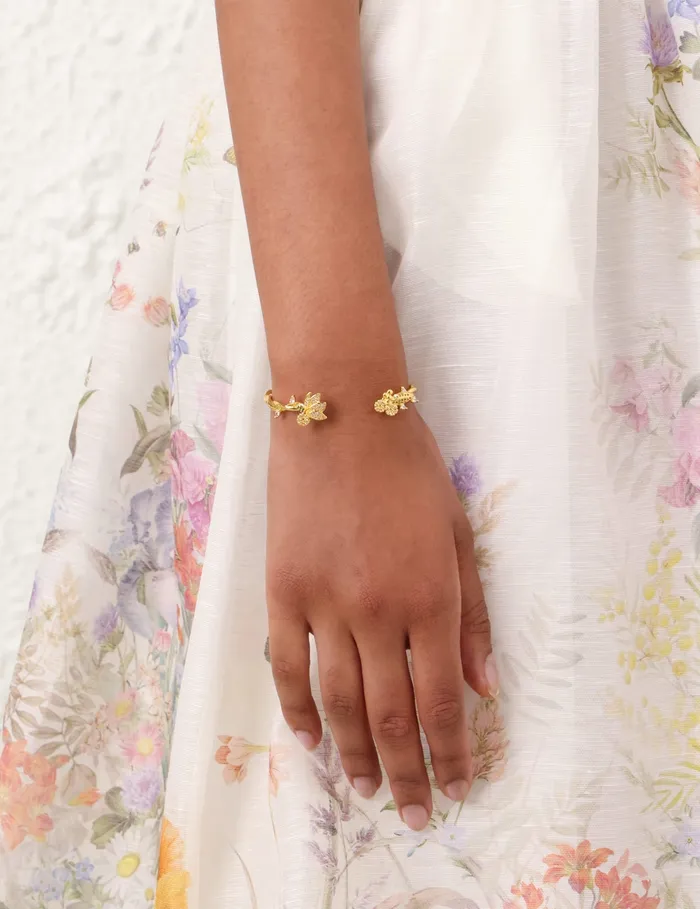 Women Zimmermann Jewellery Bloom Cuff Goldgreen