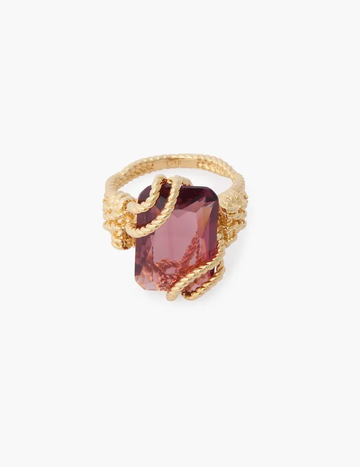 Women Zimmermann Jewellery Bloom Ring Goldburgundy