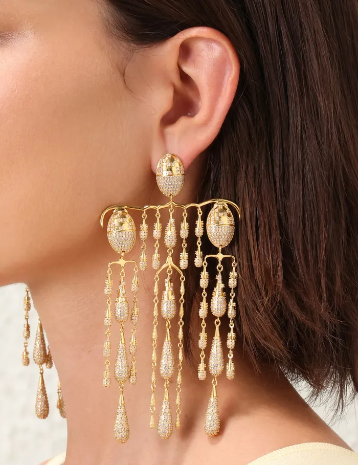 Women Zimmermann Jewellery Midnight Chandelier Gold