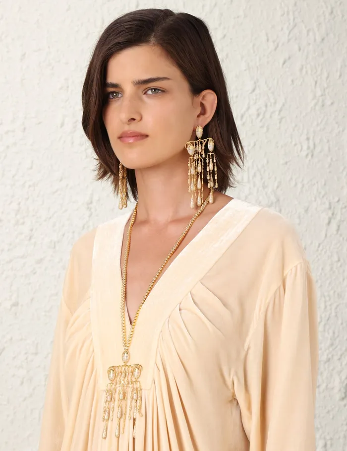 Women Zimmermann Jewellery Midnight Chandelier Gold