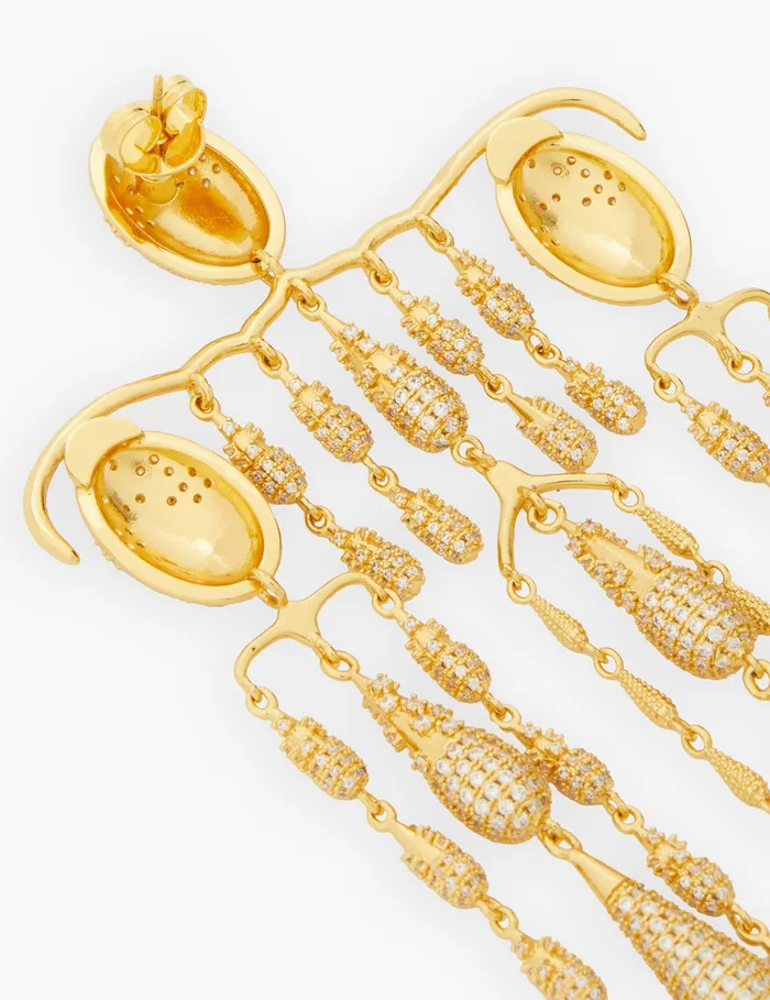 Women Zimmermann Jewellery Midnight Chandelier Gold