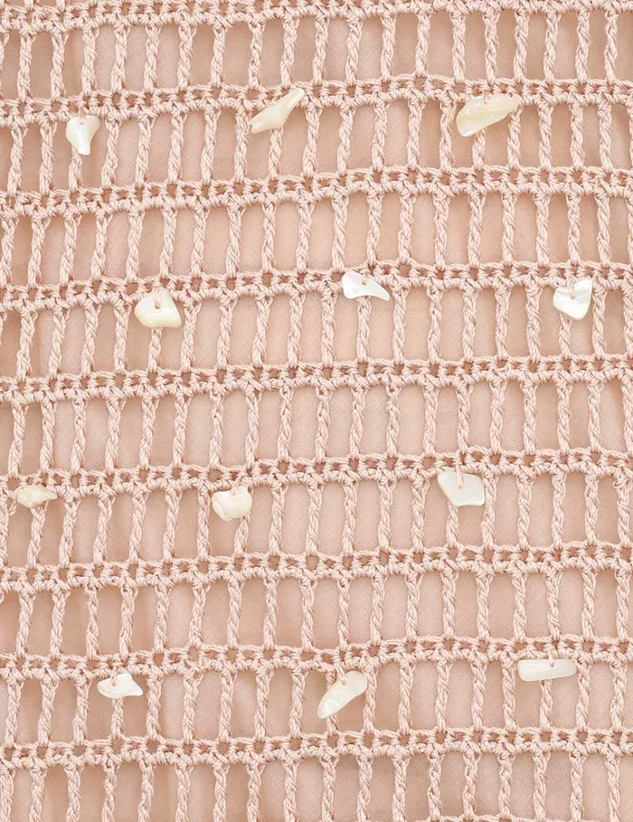Women Zimmermann Knitwear Wylie Shell Crochet Midi Taupe