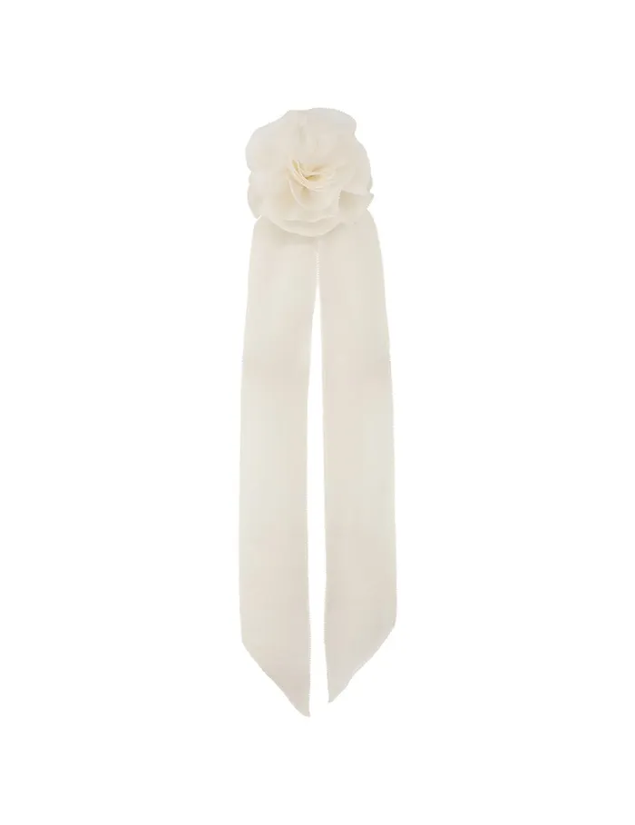 Women Zimmermann Scarves Flower Neck Scarf Ivory
