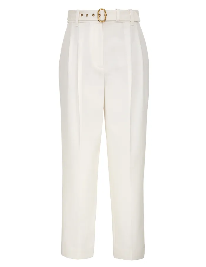 Women Zimmermann Shorts and Pants Crush Barrel Pant Milk