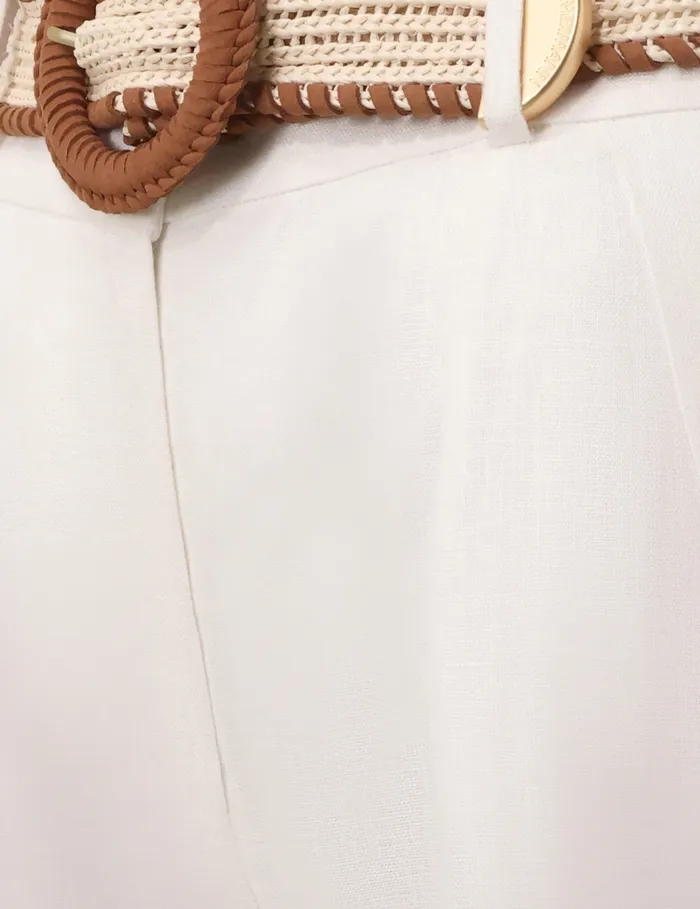 Women Zimmermann Shorts and Pants Golden Tuck Pant Ivory