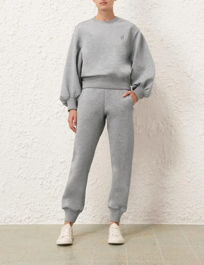 Women Zimmermann Shorts and Pants Illustration Track Pant Grey Marle