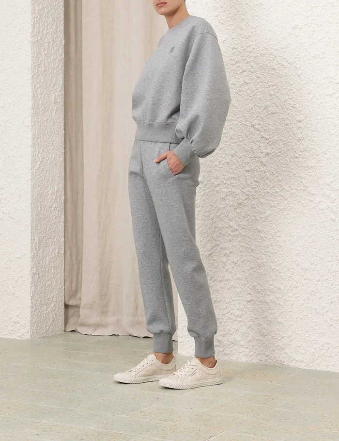 Women Zimmermann Shorts and Pants Illustration Track Pant Grey Marle