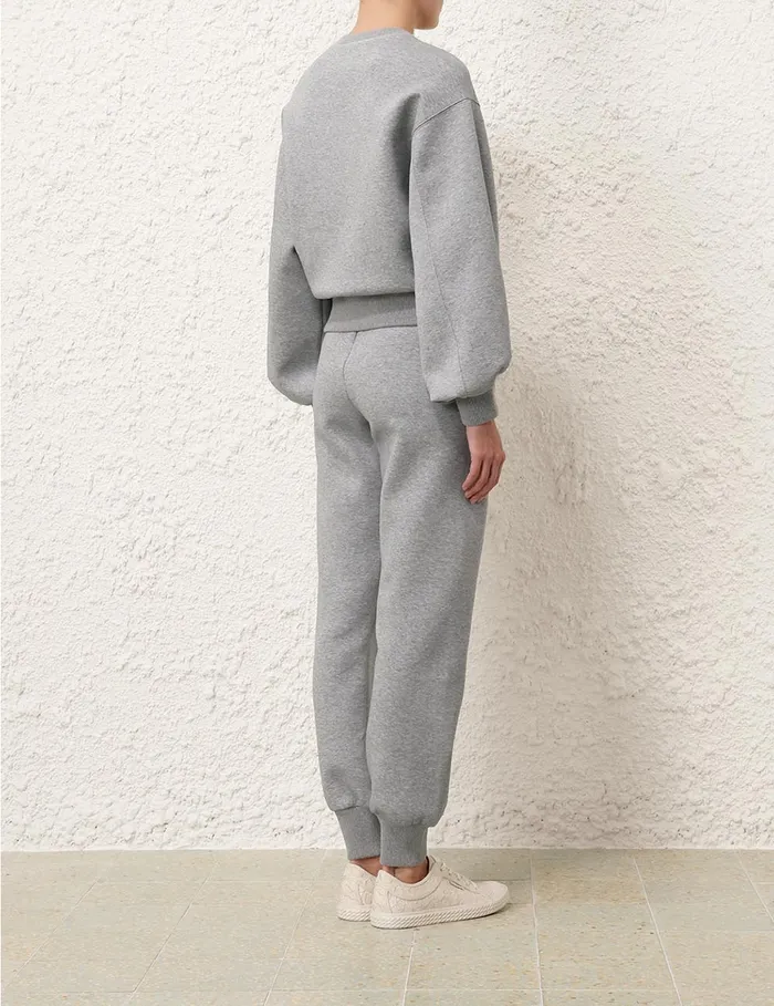 Women Zimmermann Shorts and Pants Illustration Track Pant Grey Marle