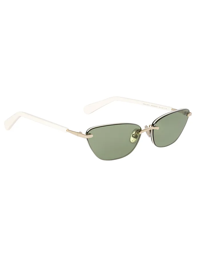 Women Zimmermann Sunglasses Celeste Cat Eye Bottle Green