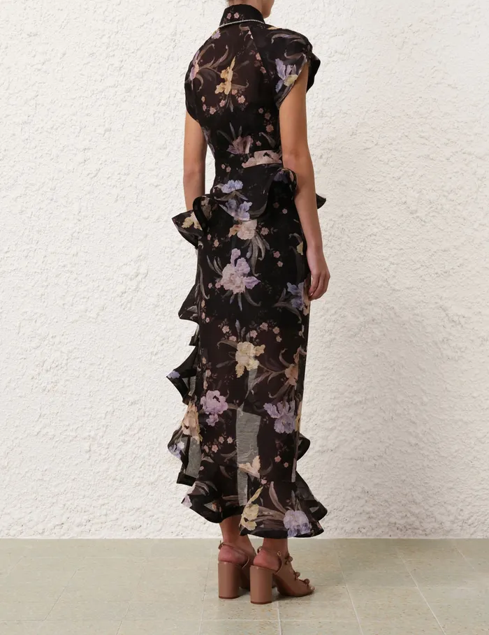 Women Zimmermann Tops Eden Fitted Blouse Iris Sherbet