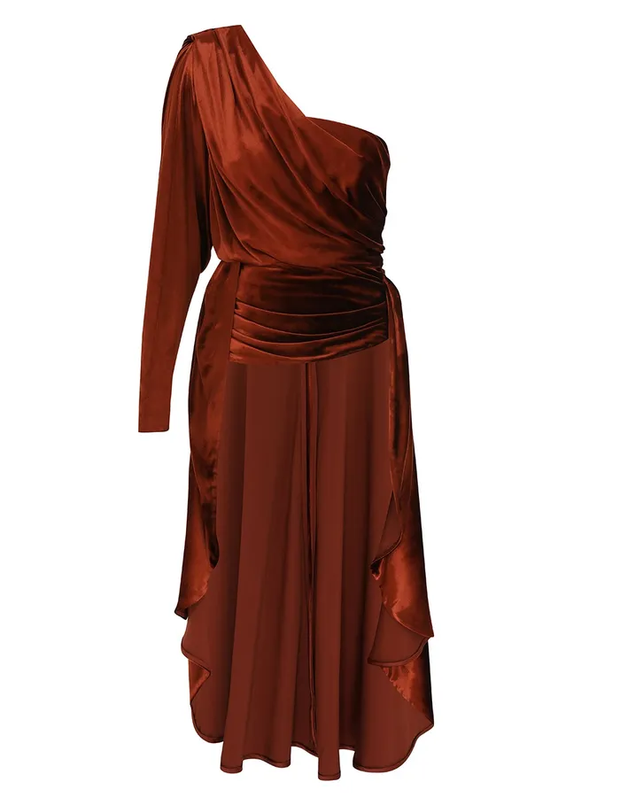 Women Zimmermann Tops Illustration Asymmetric Top Rust