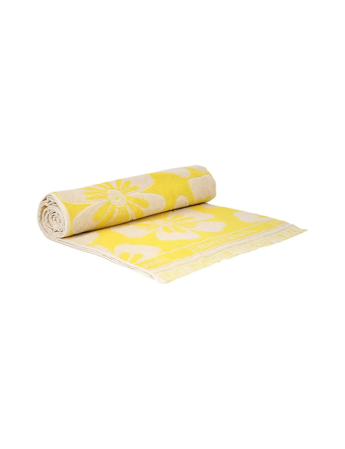 Women Zimmermann Towels and Pareos Jacquard Towel Yellowcream