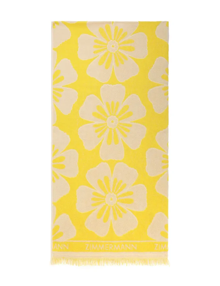 Women Zimmermann Towels and Pareos Jacquard Towel Yellowcream