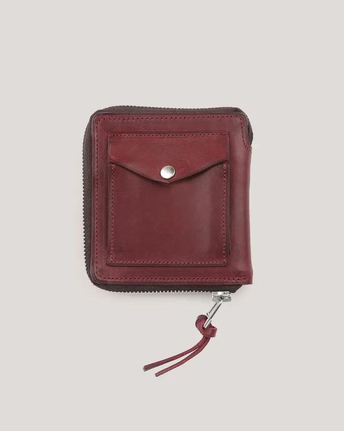 Women Zip Wallet Burgundy YMC Bags and Wallets