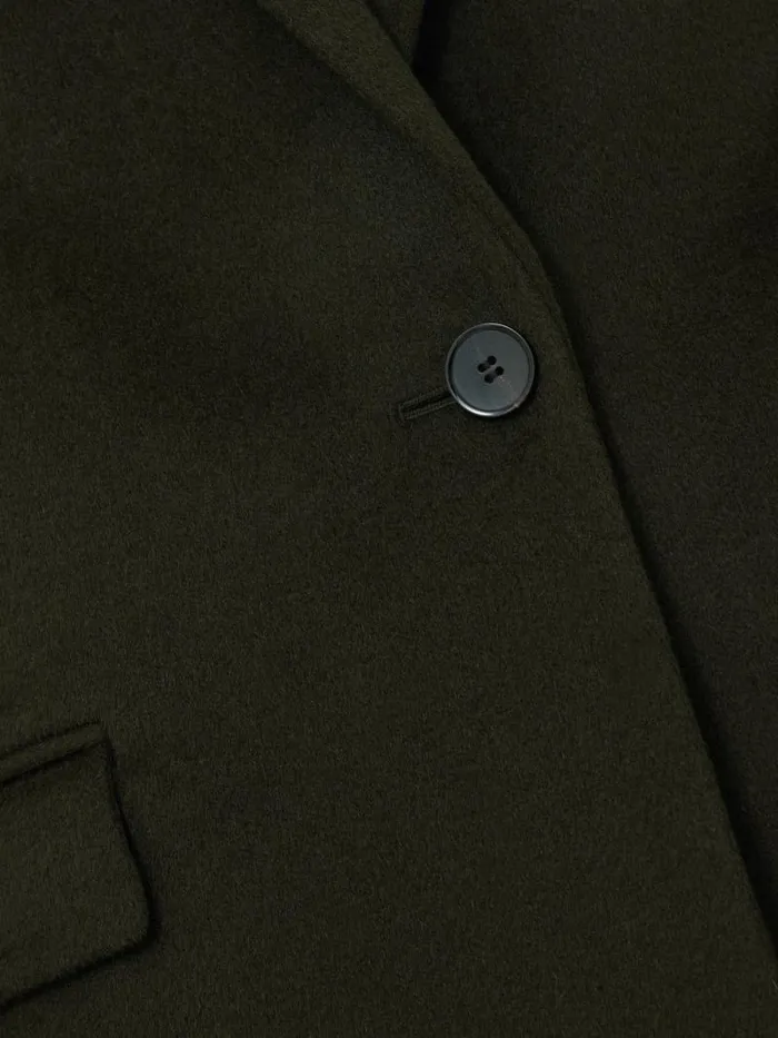 Wool Relaxed City Coat Green Women Jigsaw Coats and Jackets