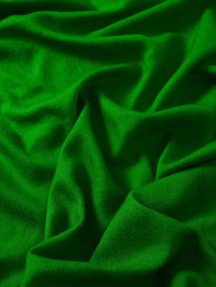 Wool Silk Pashmina Green Women Jigsaw Ponchos and Scarves