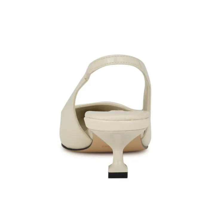Workit Pointy Cap Toe Slingbacks White Patent Women Nine West Heels Workit Pointy Cap Toe Slingbacks White Patent Women Nine West Heels