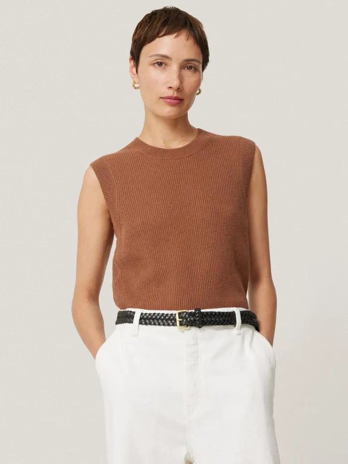 Woven Leather Belt Black Women Jigsaw Leather