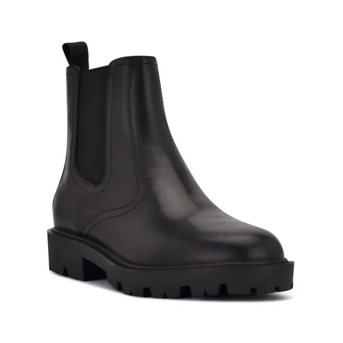 Yeeps Chelsea Lug Sole Booties Black Women Nine West Boots and Booties
