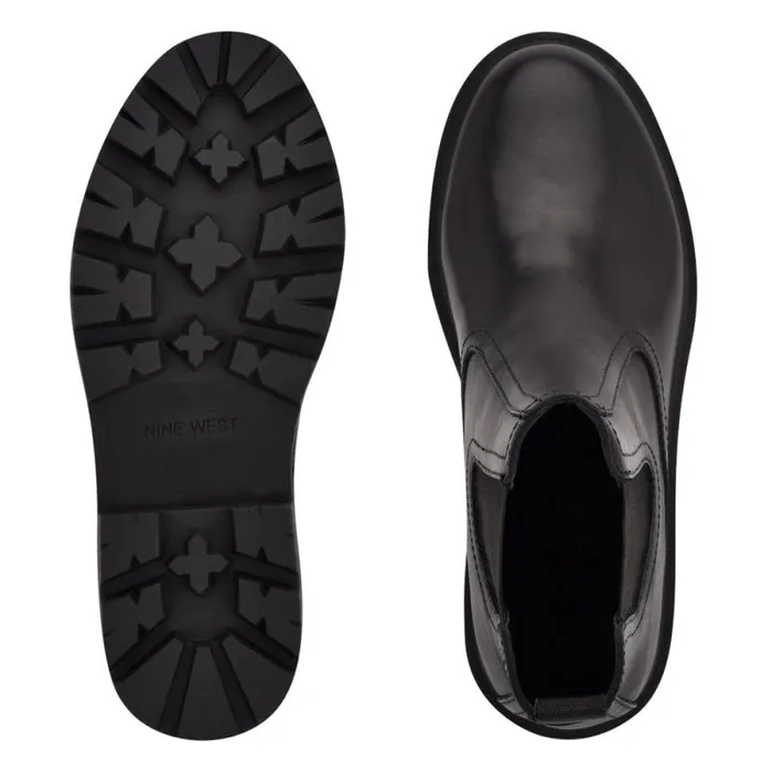 Yeeps Chelsea Lug Sole Booties Black Women Nine West Boots and Booties