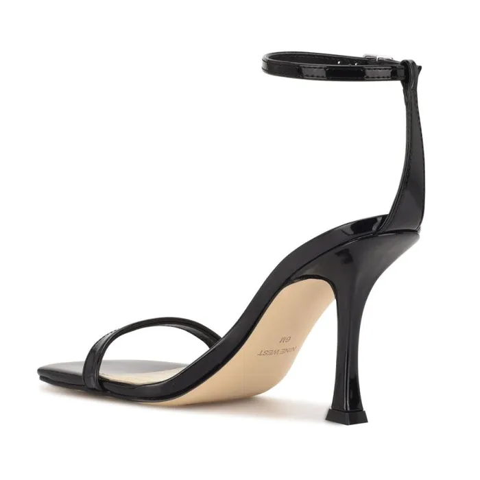 Yess Ankle Strap Sandals Black Women Nine West Heels